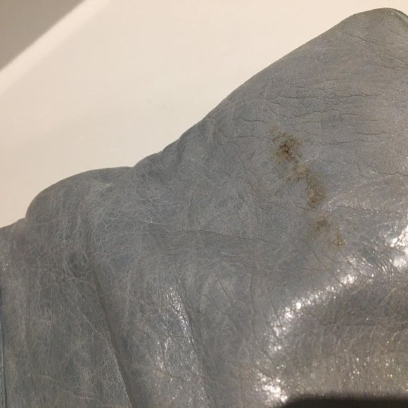 Balenciaga clutch in light blue with giant silver hardware - Picture 4 of 7